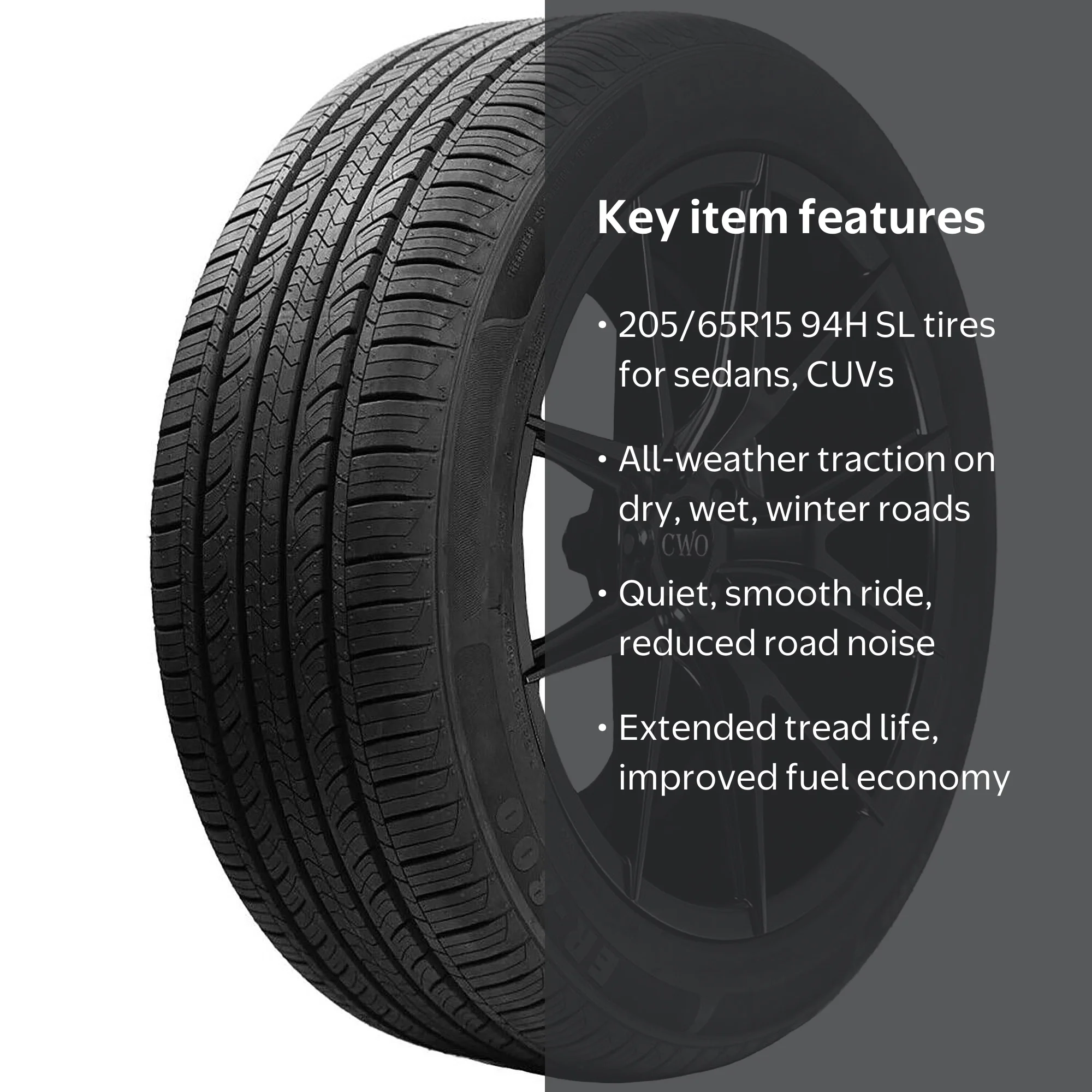 Advanta ER800 All Season 205/65R15 94H Passenger Tire - Walmart.com