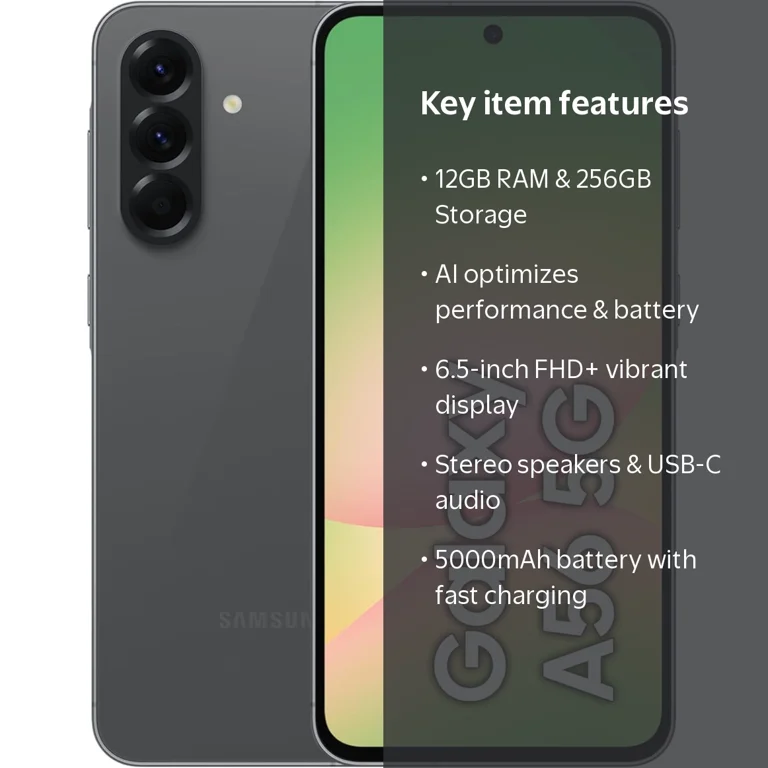 Samsung, Galaxy A56 5G Smartphone, 12GB RAM, 256GB, Gray - Walmart.com