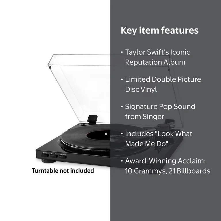 Taylor Swift - Reputation LP Album - Limited Double Picture Disc