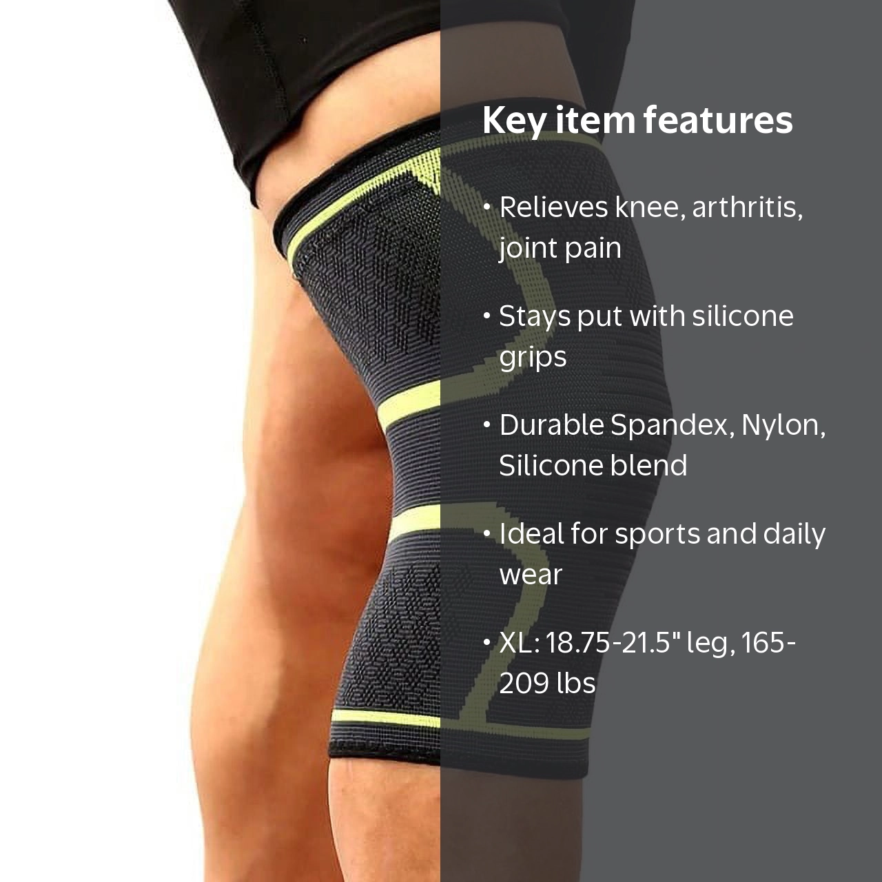 Compression Knee Brace for Men & Women – Knee Support Sleeve for