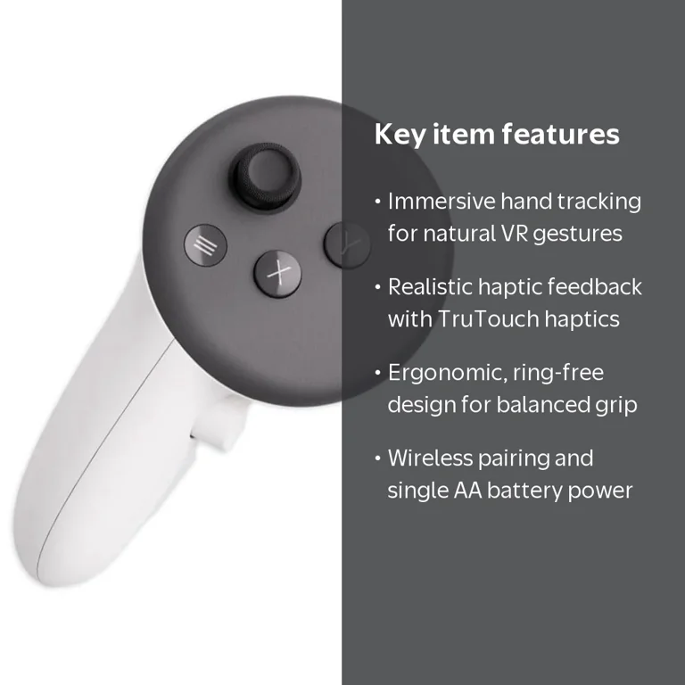 Meta Quest Left Hand Wireless Touch + 6DoF Tracking Controller Meta Quest Left Hand Wireless Touch + 6DoF Tracking Controller
