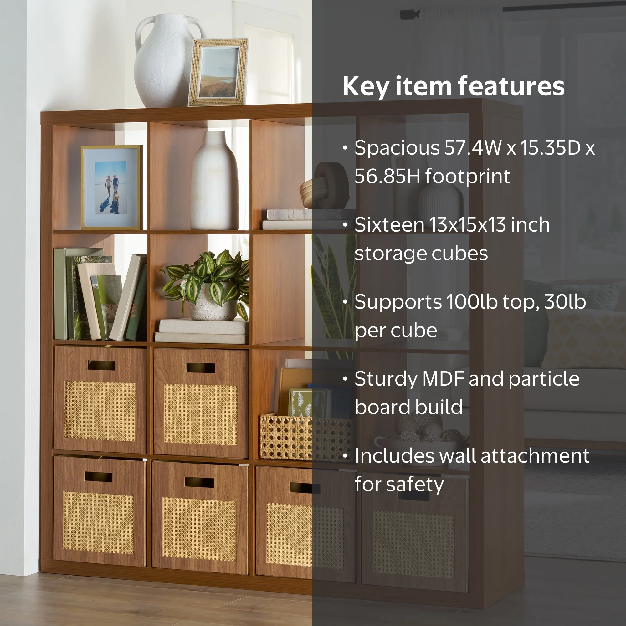 Better Homes & Gardens 16 Cube Storage Organizer, Acorn - Walmart.com