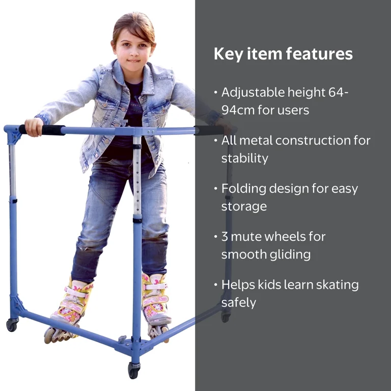 GanFindX Folding Skater Aid, Adjustable 64-94cm, Kids Toddler