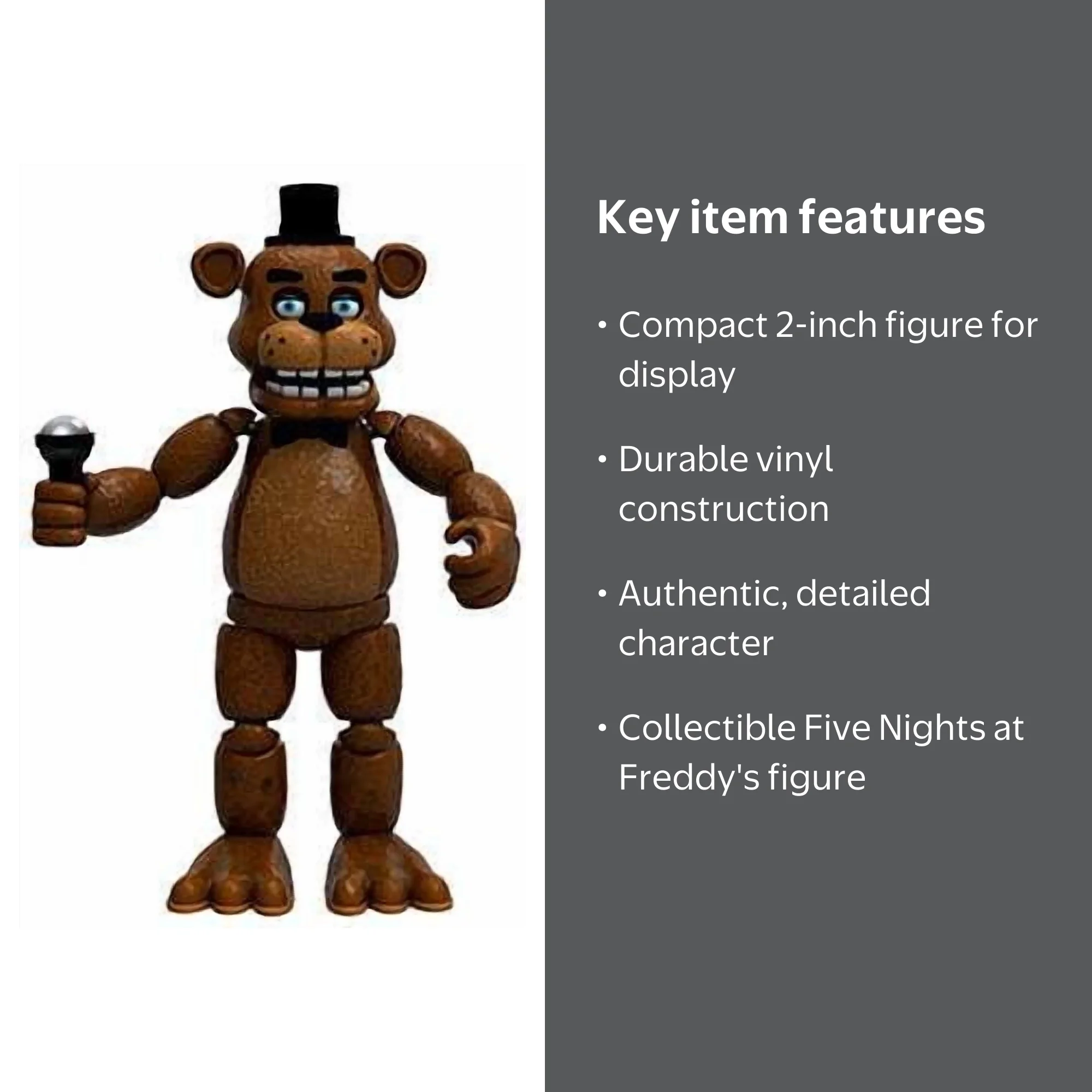 Funko FNAF Freddy Vinyl Mini Figure - 2 Inch Collectible Toy [No