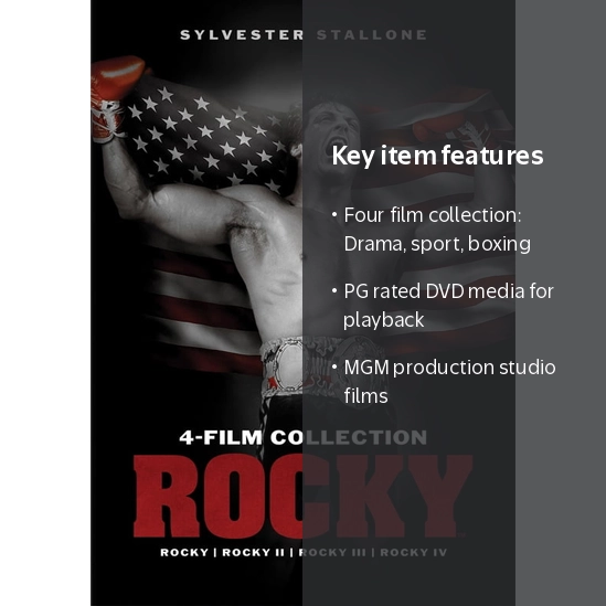 SDS Rocky 4 Film Collection DVD Drama Sport Boxing featuring Rocky