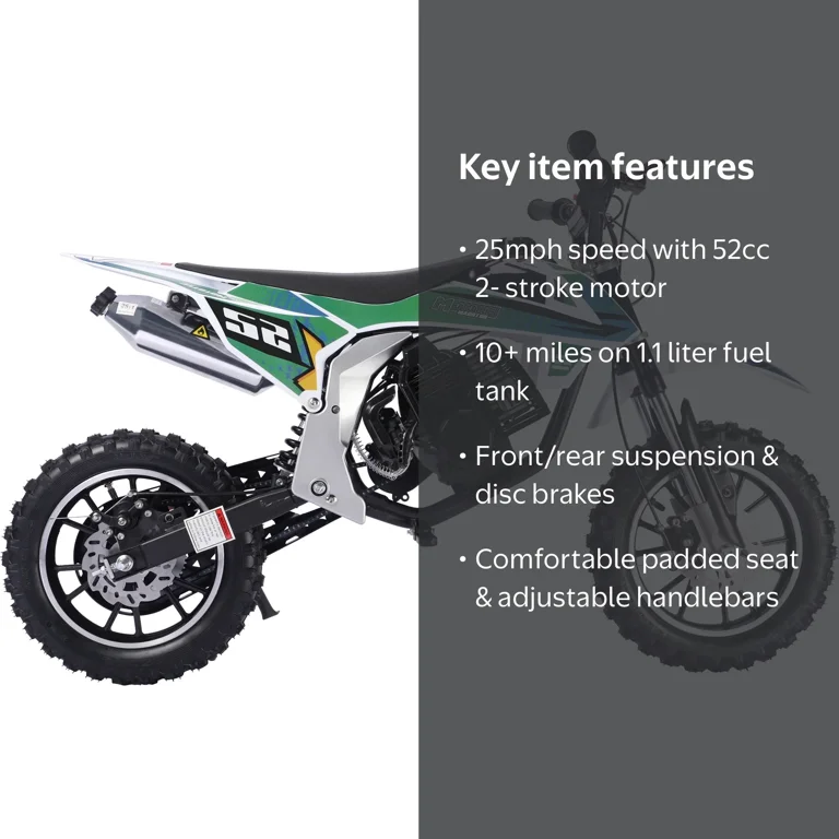 MotoTec Warrior Mini 52cc Gasoline Powered Automatic 2-Stroke Kids