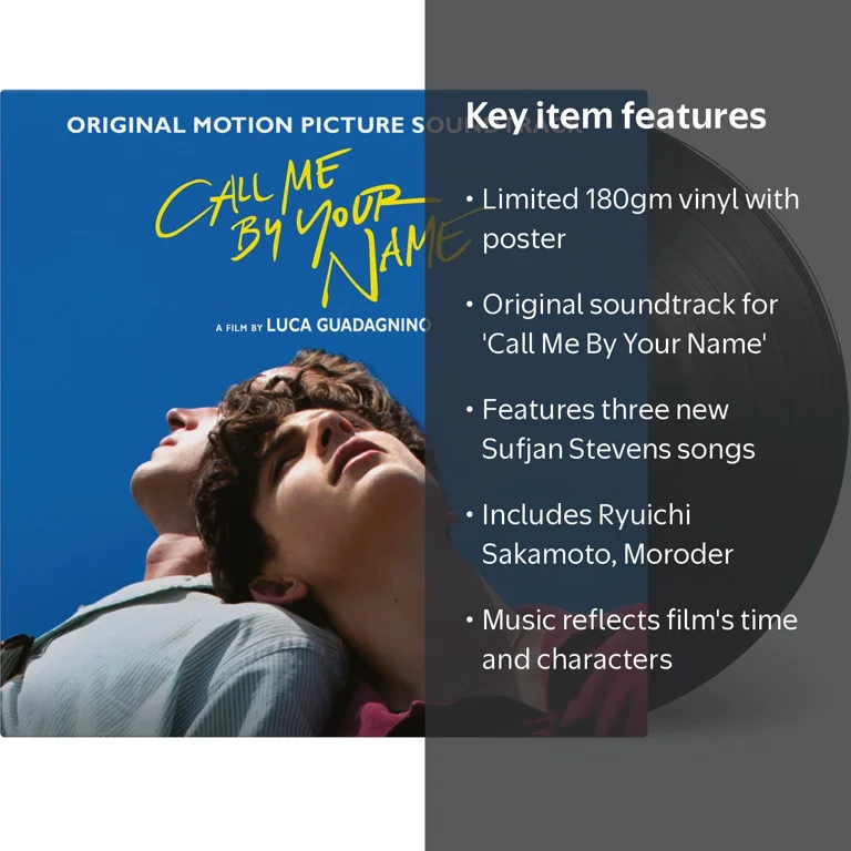 Music on Vinyl, Call Me By Your Name Soundtrack, Vinyl LP with