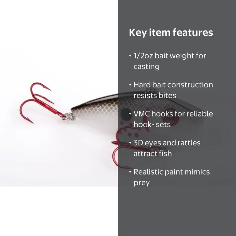 Strike King Red Eye Shad 1/2oz Bleeding Gizzard Shad Hard Bait