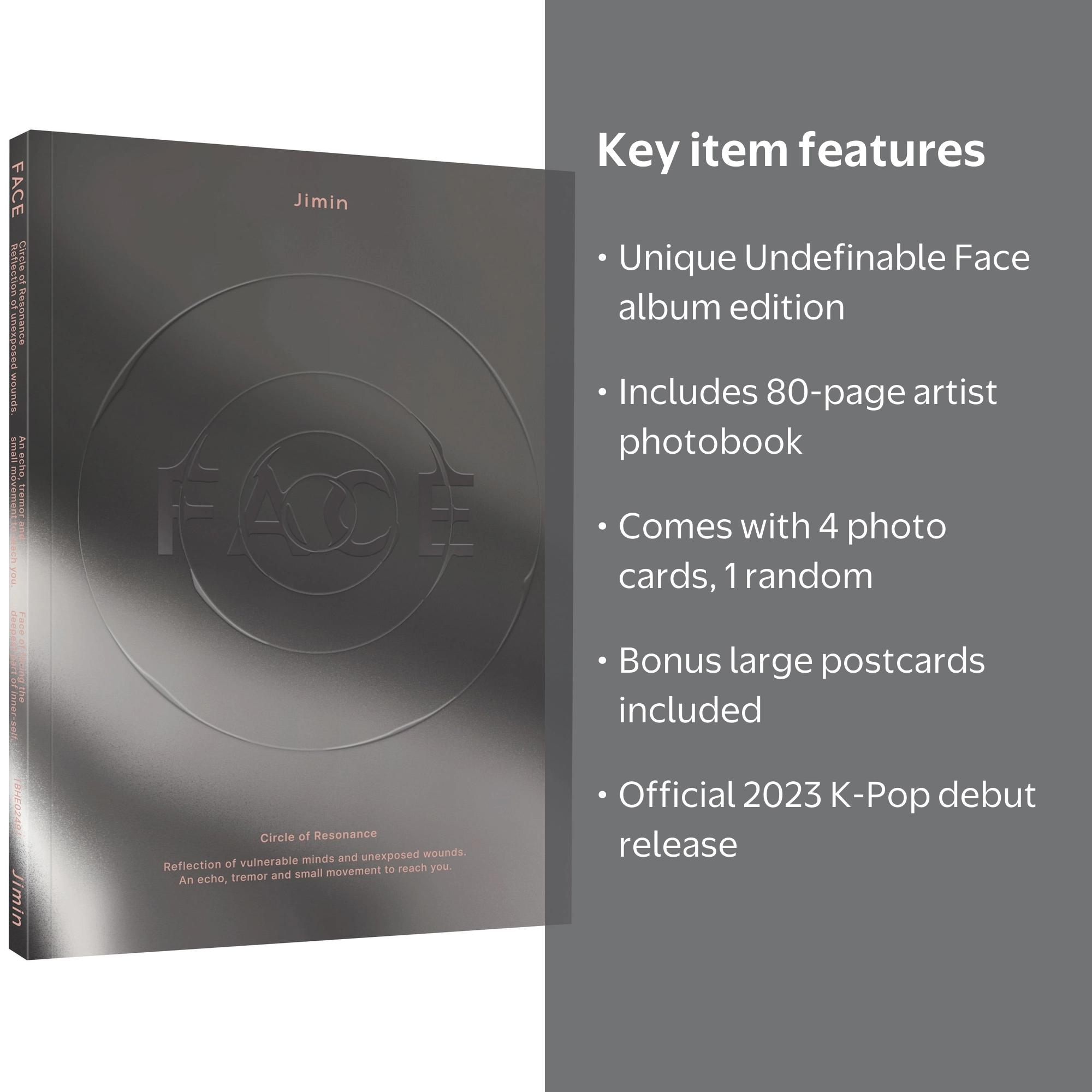 Jimin (BTS) - 2023 Solo Debut Album 'FACE (Undefinable Face