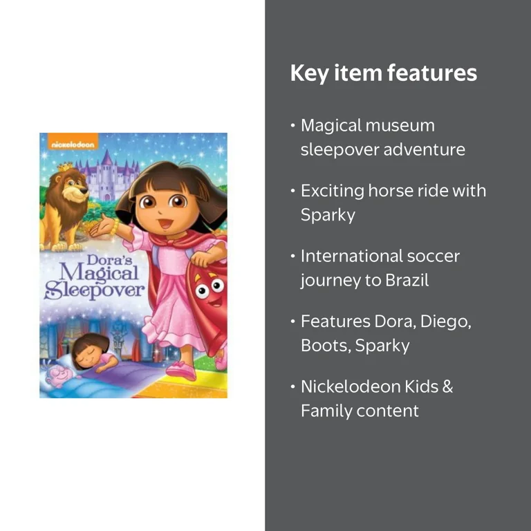 Dora the Explorer: Dora's Magical Sleepover (DVD), Nickelodeon
