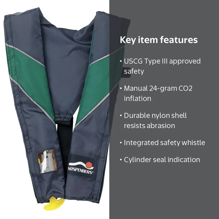 Stearns Suspenders Sport Series 24 Gram Manual Inflatable Life