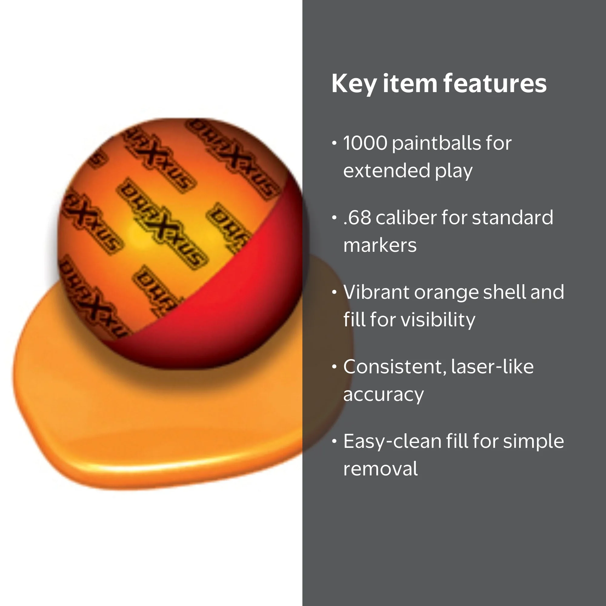 Xball Inferno 1000 Count 68cal Paintballs - Walmart.com