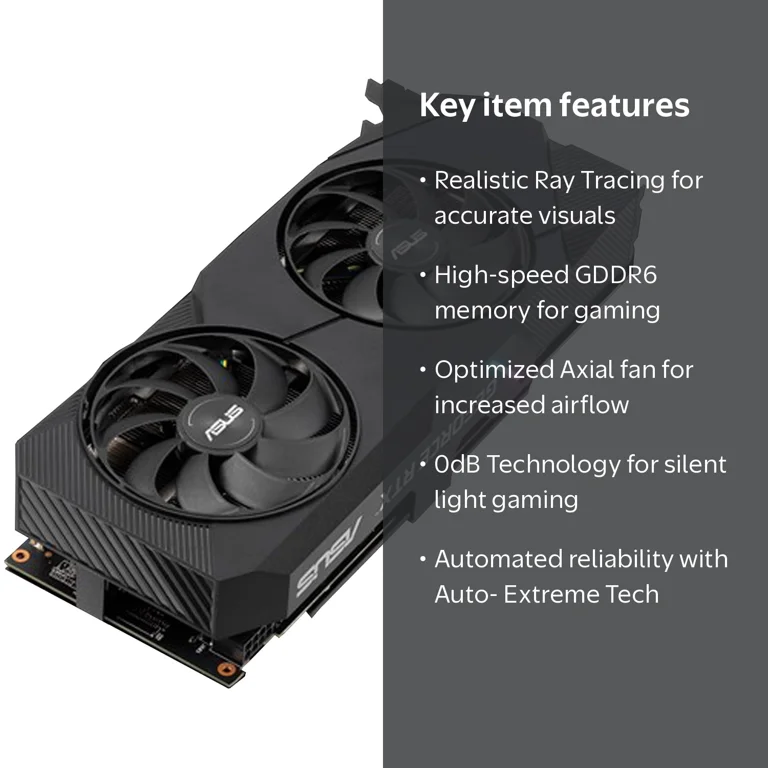 ASUS GeForce RTX 2060 Super EVO OC Edition Dual Fan Graphics Cards ASUS GeForce RTX 2060 Super EVO OC Edition Dual Fan Graphics Cards