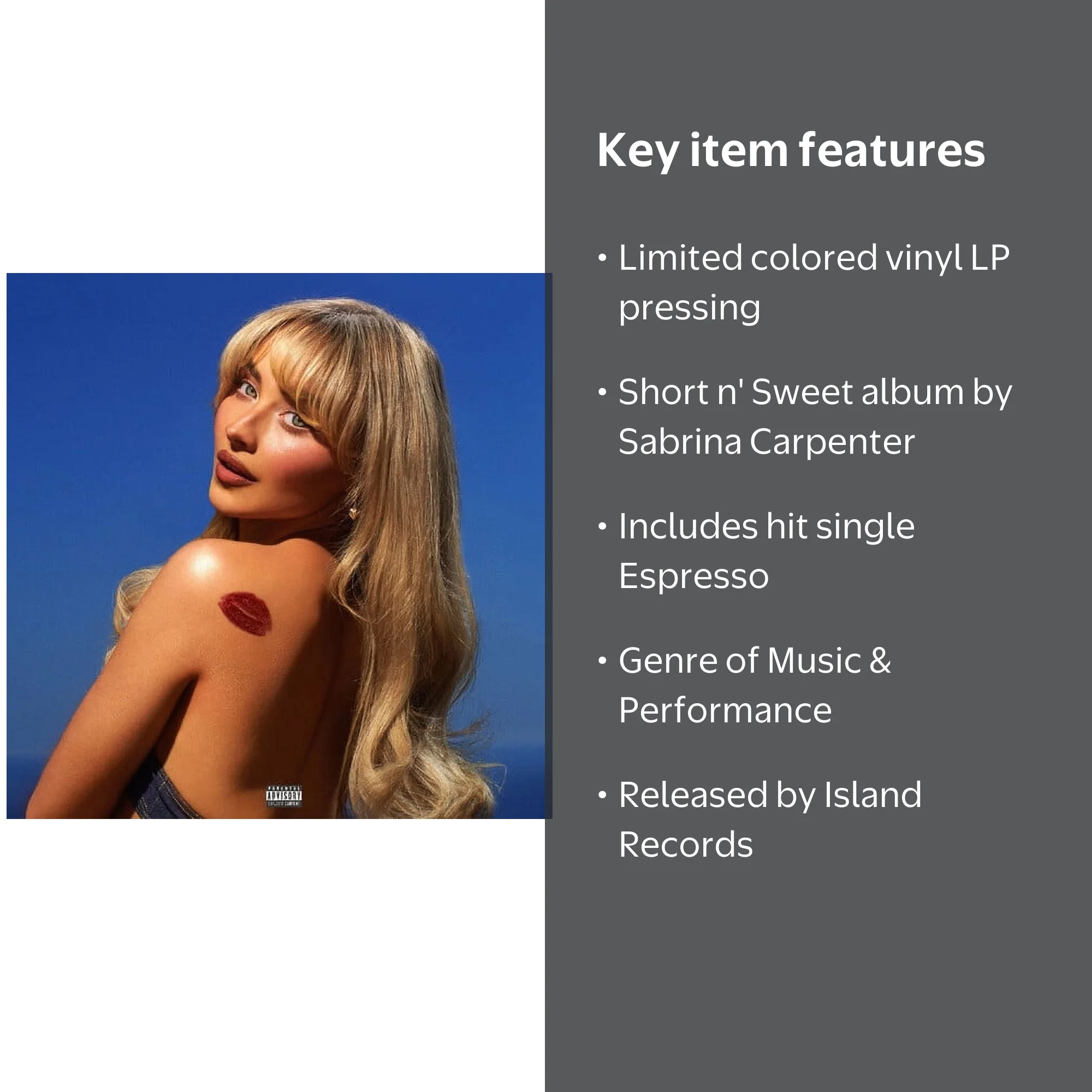 Universal Music Group, Sabrina Carpenter - Short n' Sweet Vinyl