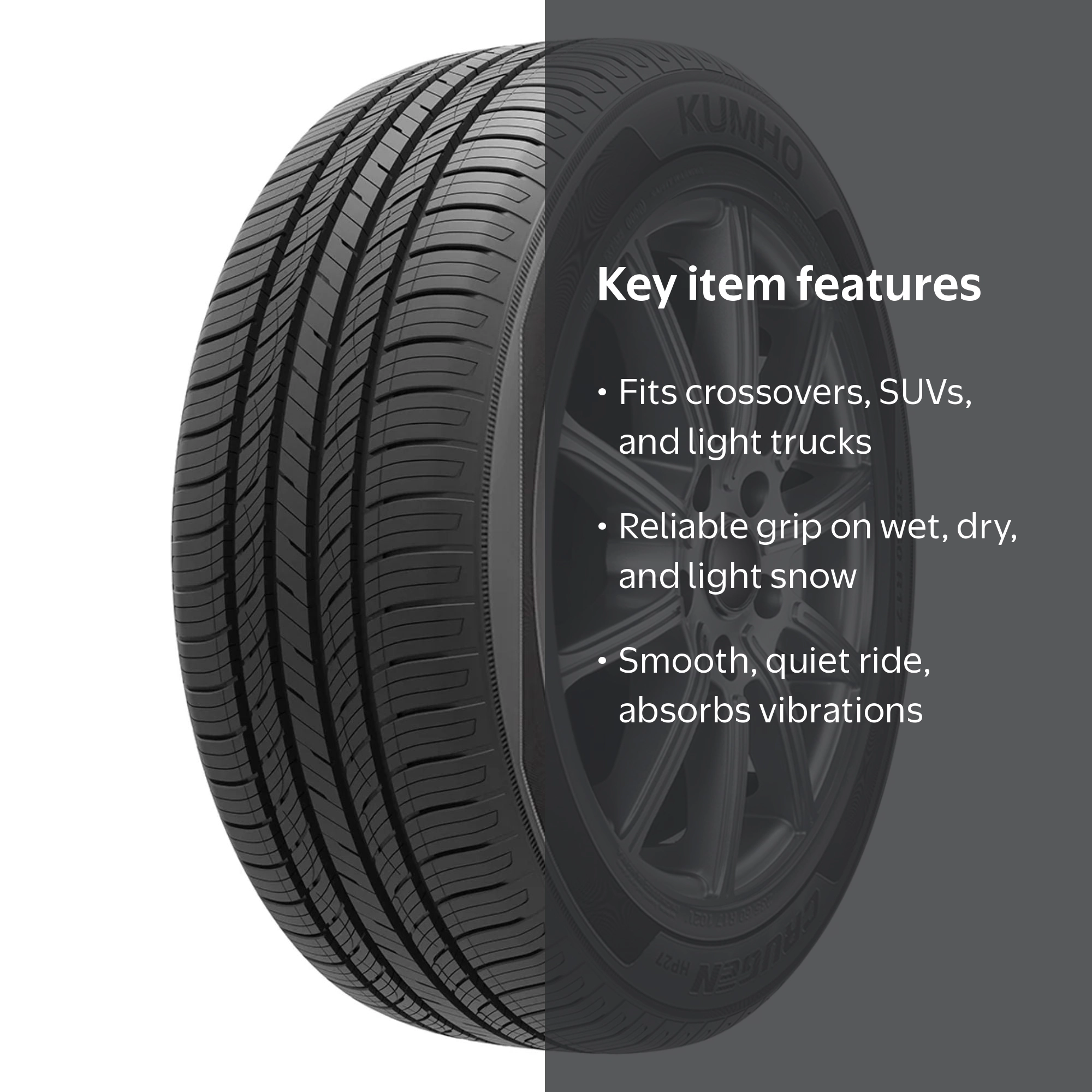 Kumho Crugen HP27 All Season 235/65R17 104V Passenger Tire