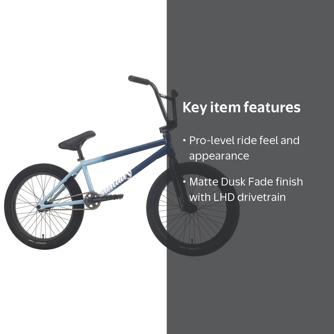 Sunday Forecaster BMX Bike - 21 TT Matte Dusk Fade LHD - Walmart.com