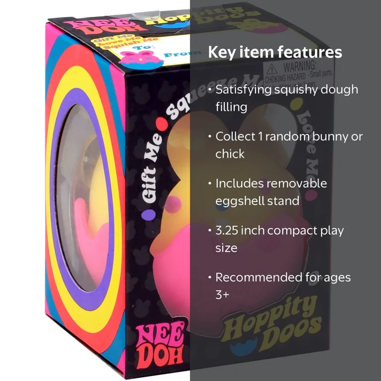 NeeDoh The Groovy Glob Hoppity Doos Stress Ball (1 RANDOM Figure