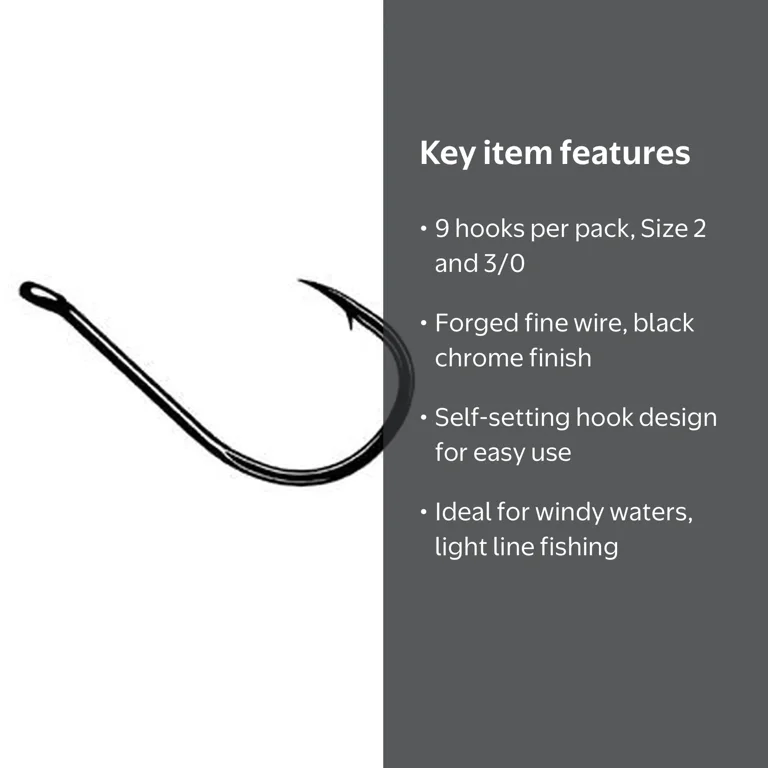 chrome fishing hooks Black Owner SSW In-Line Circle Hook howyareelintackle the Owner ST Gamakatsu Hooks 1000pcs 3/0 Octopus