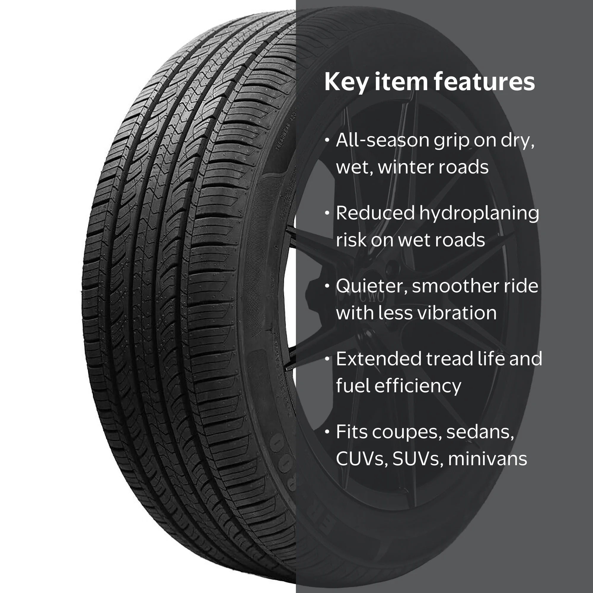 Advanta ER800 All Season Tire, Size 215/60R16 95V, Fits: 2011-15