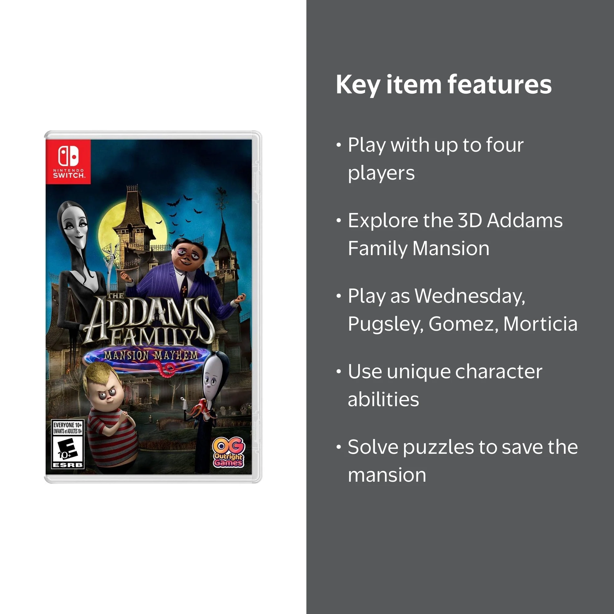 Outright Games, The Addams Family: Mansion Mayhem, Nintendo Switch