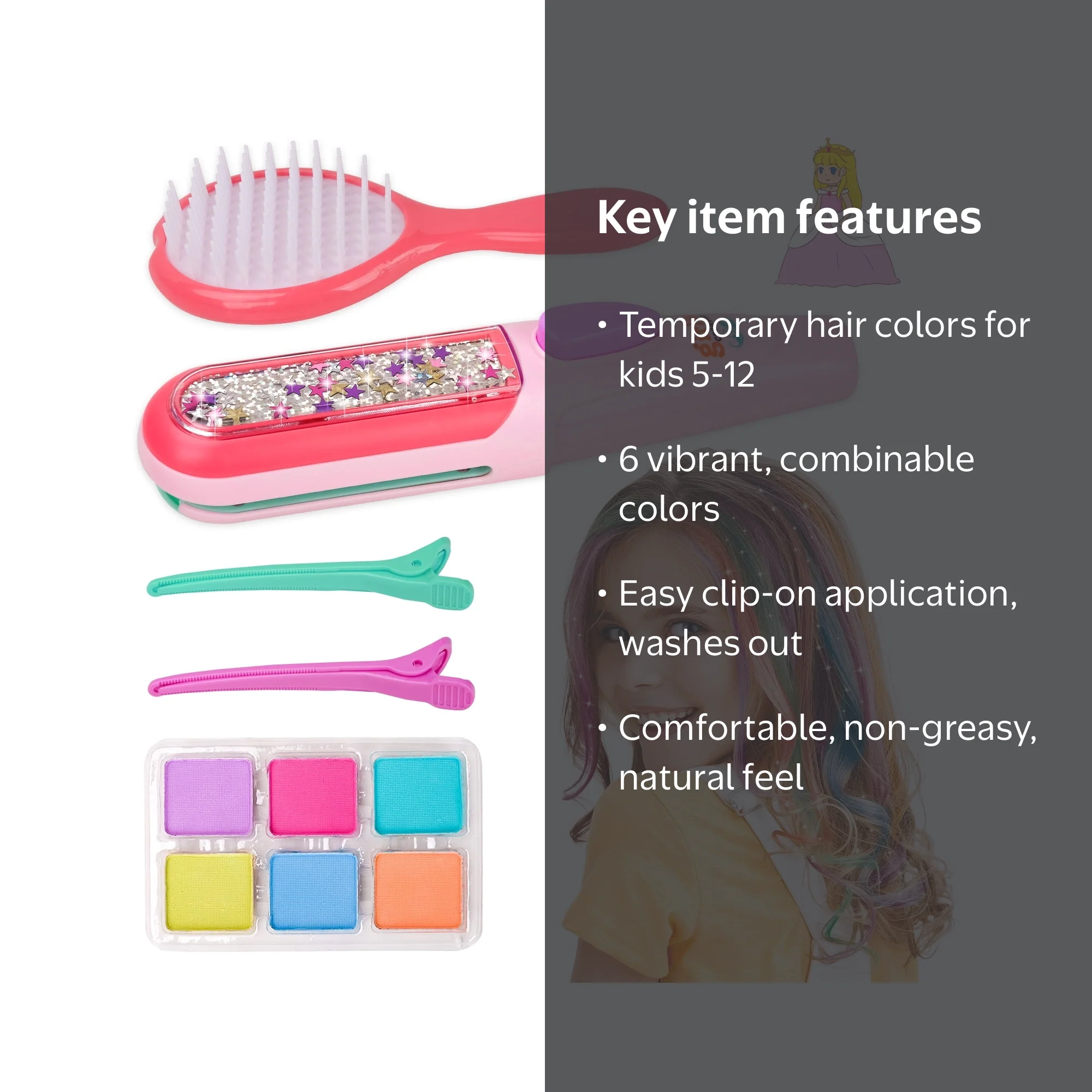 SUNNYPIG Gifts for 5 6 7 8 9 Year Old Girls Boys, Temporary Hair