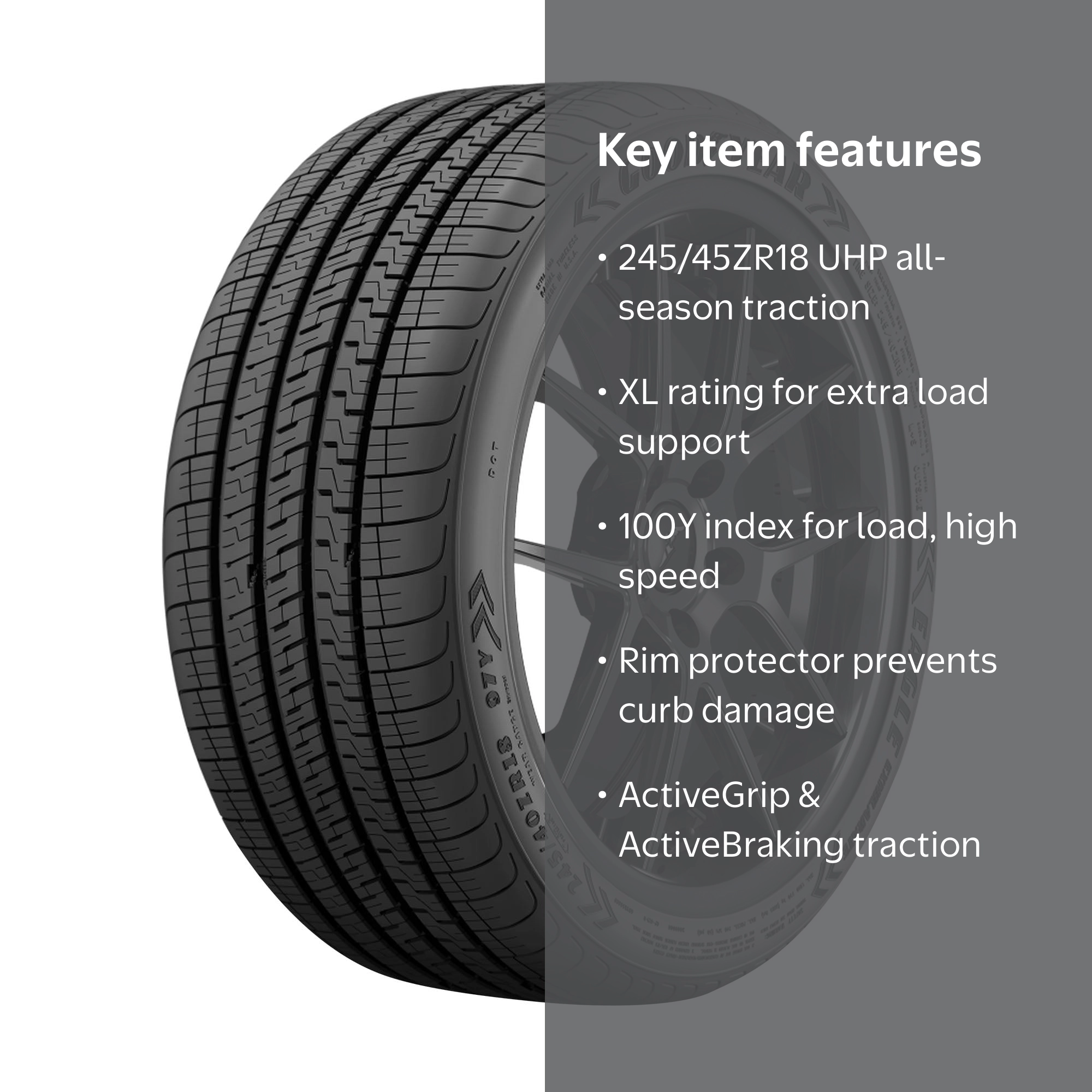 Goodyear Eagle Exhilarate UHP 245/45ZR18 100Y XL Passenger Tire