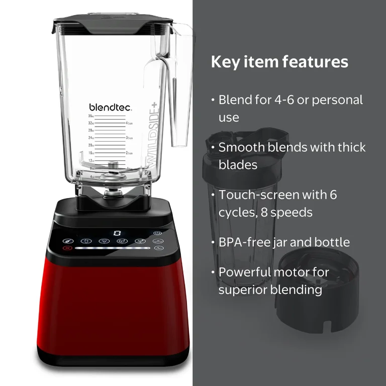 Blendtec Designer Series Blender - WildSide+ Jar (90 oz) and