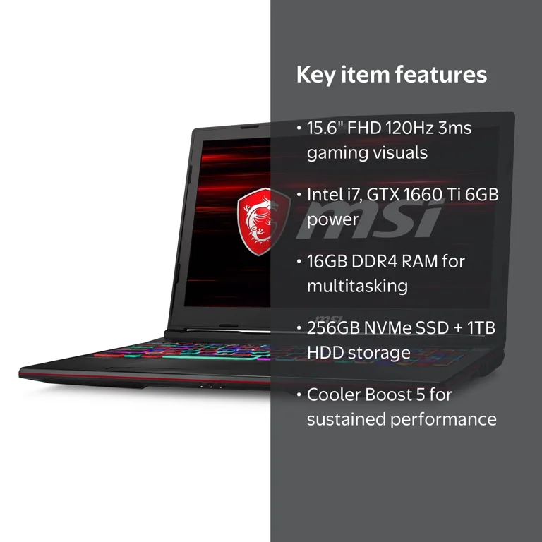 MSI GL63 9SDK-879 Gaming Laptop, 15.6