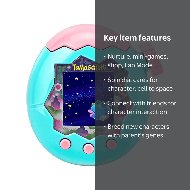 Tamagotchi, Digital Pet, Jade Forest, Nurture, Connect, 50+