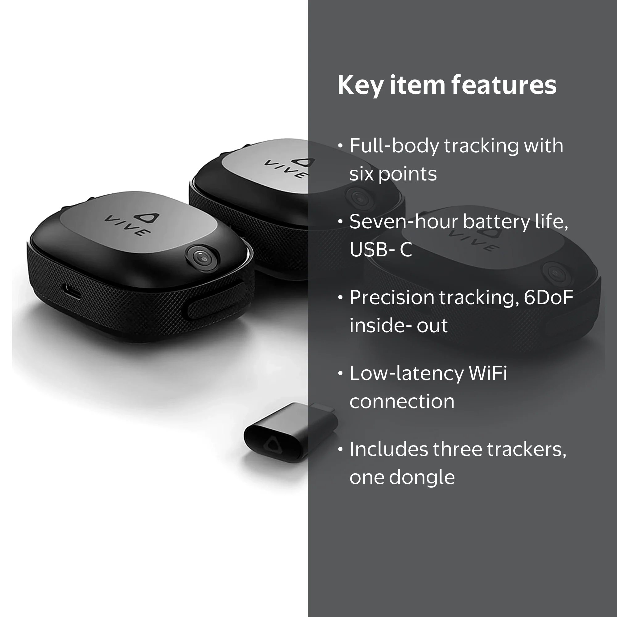 VIVE Ultimate 3+1 Tracker Kit with Full Body Precision & Wireless
