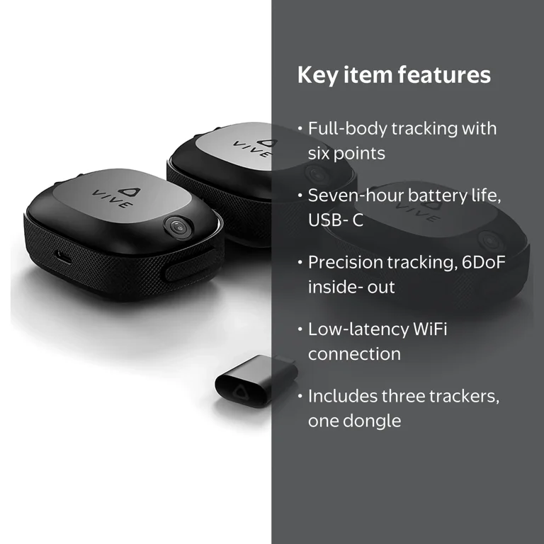 VIVE Ultimate 3+1 Tracker Kit with Full Body Precision & Wireless