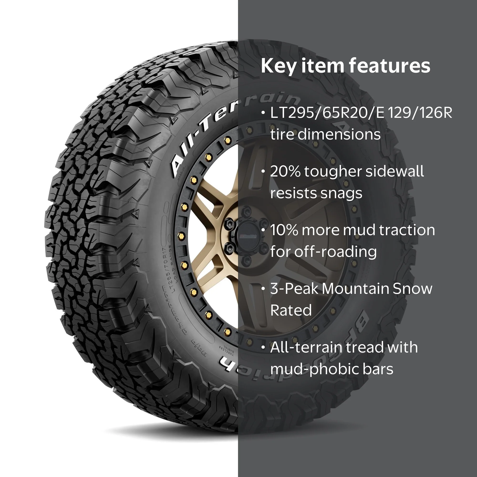 BFGoodrich Aggressive All-Terrain T/A KO2 LT295/65R20 129/126R E 