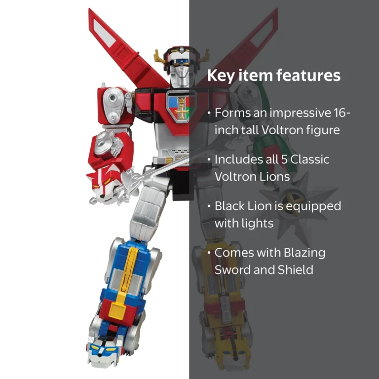 Voltron, Combining Lion Action Figure Set, 5 Lions, 16 inch
