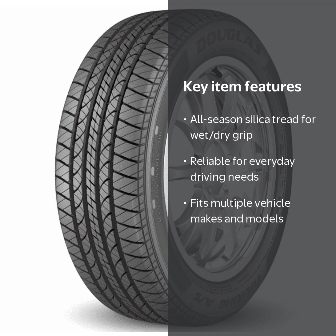Douglas Touring A/S All-Season Tire, 185/60R15 84H, Silica Tread