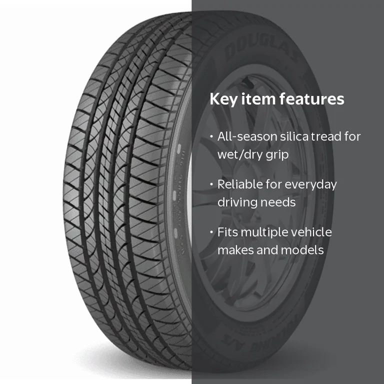 Douglas Touring A/S All-Season Tire, 185/60R15 84H, Silica Tread