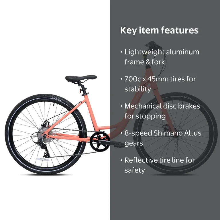700C Univega Montega Sport Step over Comfort Hybrid Adult Bicycle