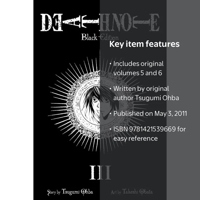 Tsugumi Ohba, Death Note Black Edition, Vol. 3, Paperback