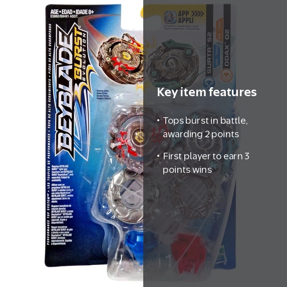 Beyblade, Dual Pack, Surtr S2 & Odax O2, Can Burst in Battle