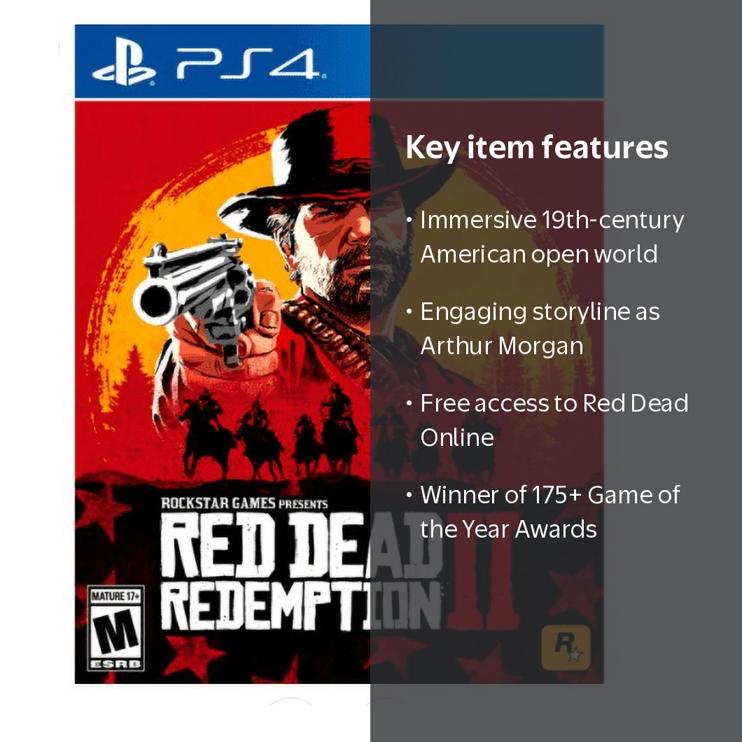 Take 2 Interactive, Red Dead Redemption 2, PlayStation 4, Rated M