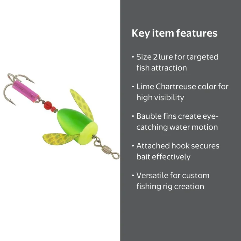 Yakima Bait Wordens Spin-N-Glo Fishing Lure - Lime Chartreuse