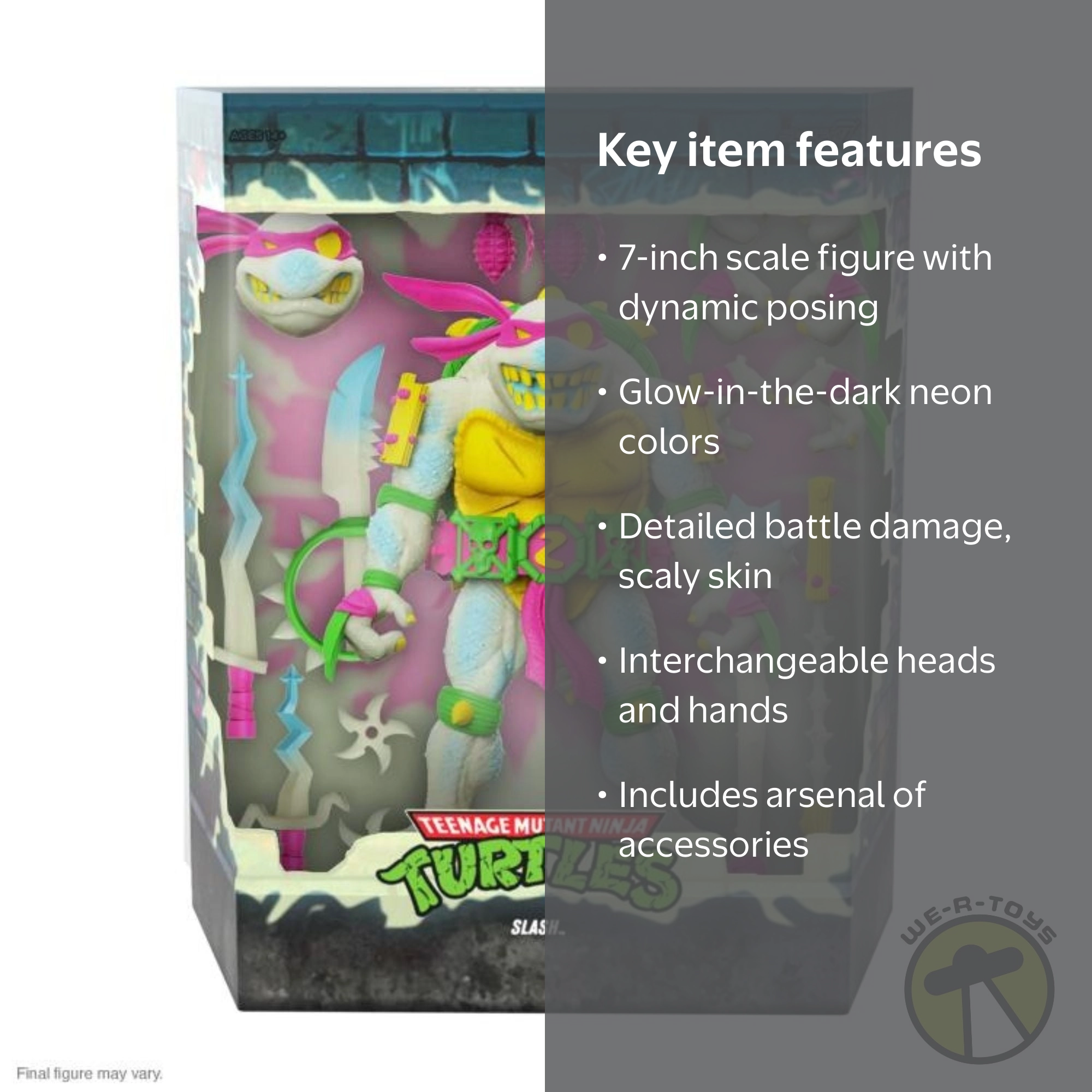 Super7 Teenage Mutant Ninja Turtles Ultimates! Glow-in-the-dark
