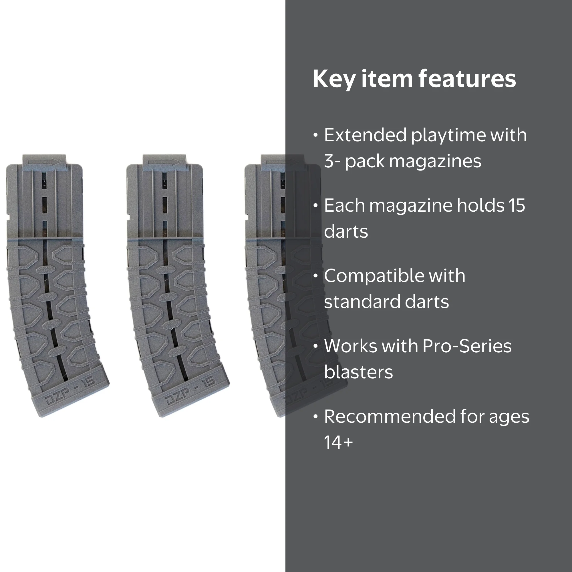 Adventure Force Spectrum 15-Round Standard-Length Dart Magazine 3