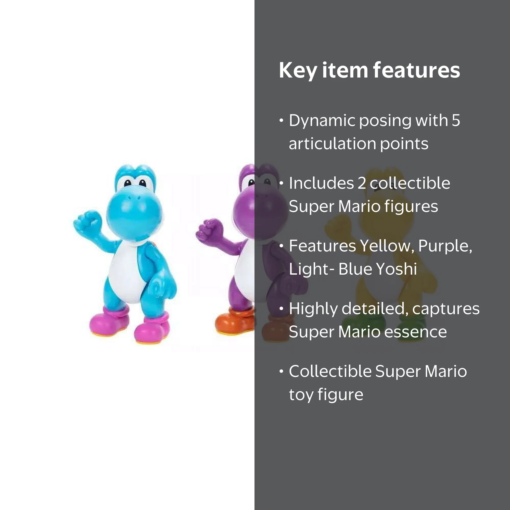 Super Mario Bros., Toy Figure, RRK150, 2-Pack Yoshi Set - Walmart.com