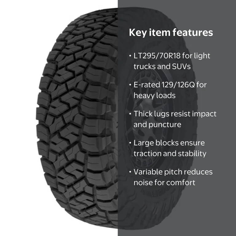 Toyo Tires Open Country R/T Trail LT295/70R18 E/10PLY BSW