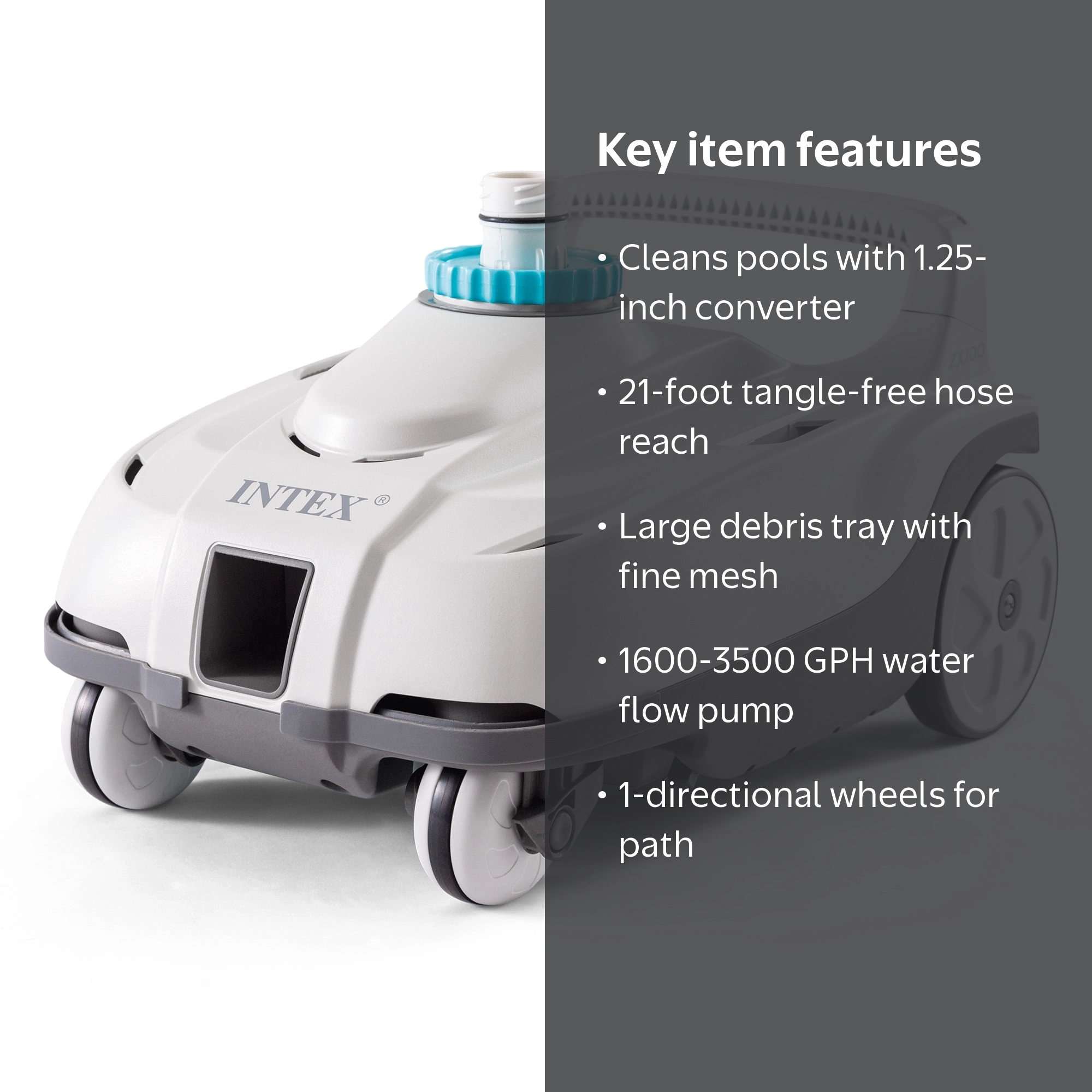 Intex, Pressure Side Pool Cleaner, Auto Vacuum with Hose - Walmart.com
