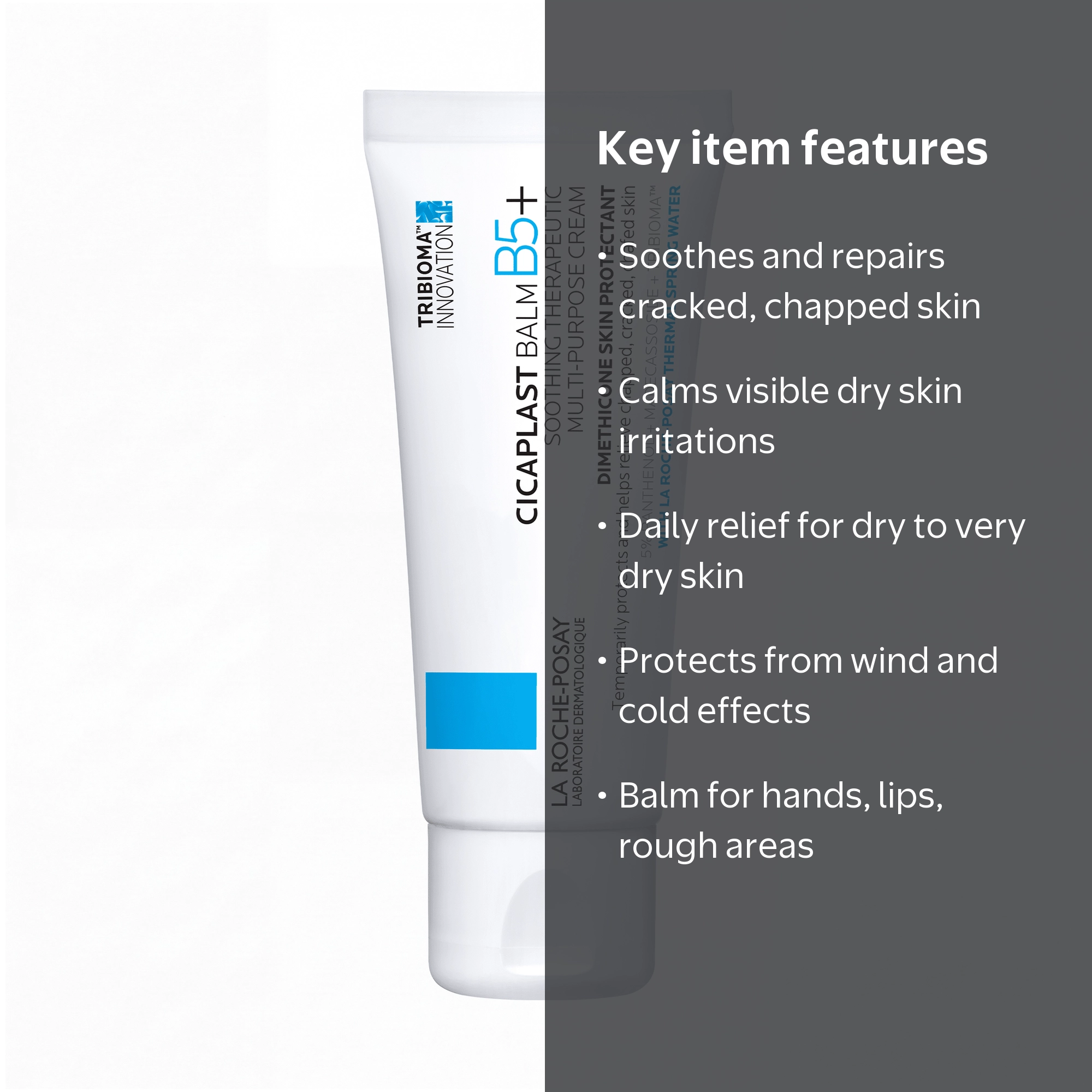 La Roche-Posay Cicaplast Balm B5 for Dry Skin Irritations, 1.35 fl