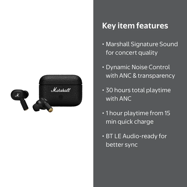 Marshall Motif II ANC Wireless Headphones, 30hr Battery - Walmart.com