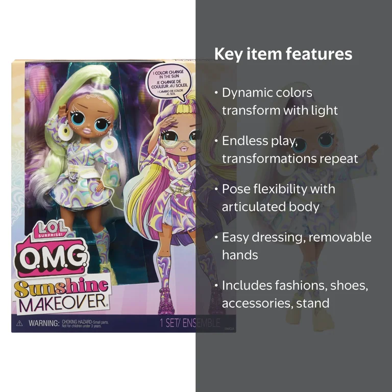 L.O.L. Surprise!, Fashion Doll, Sunrise, Color Change Hair