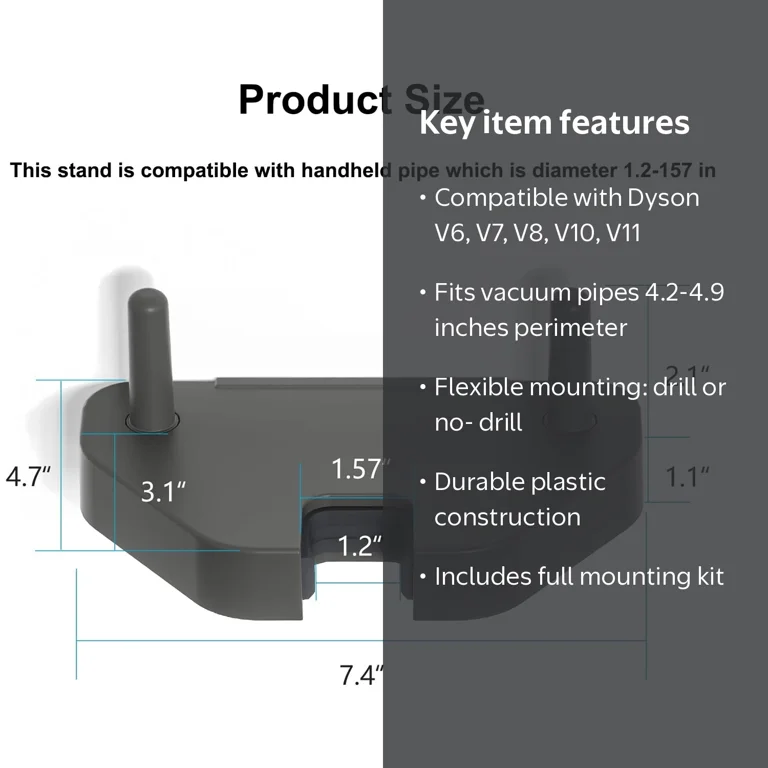 Liboer Vacuum Cleaner Stand, Compatible with Dyson V6 V7 V8 V10 Liboer Vacuum Cleaner Stand, Compatible with Dyson V6 V7 V8 V10