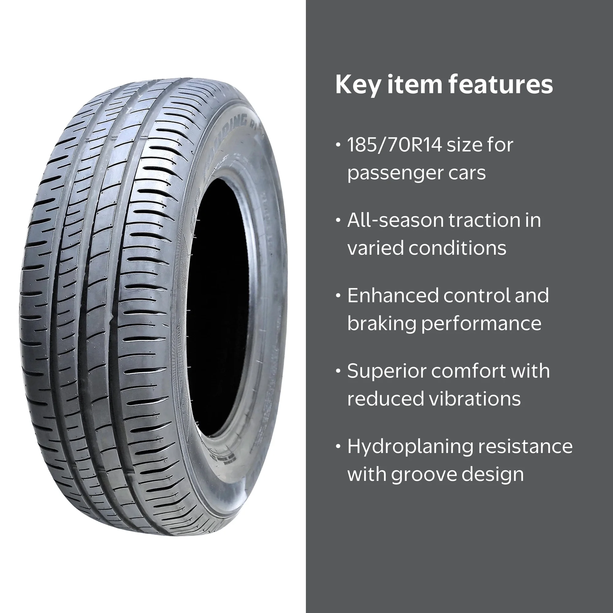 Dunlop SP Touring R1 185/70R14 88H a/s All Season Tire - Walmart.com